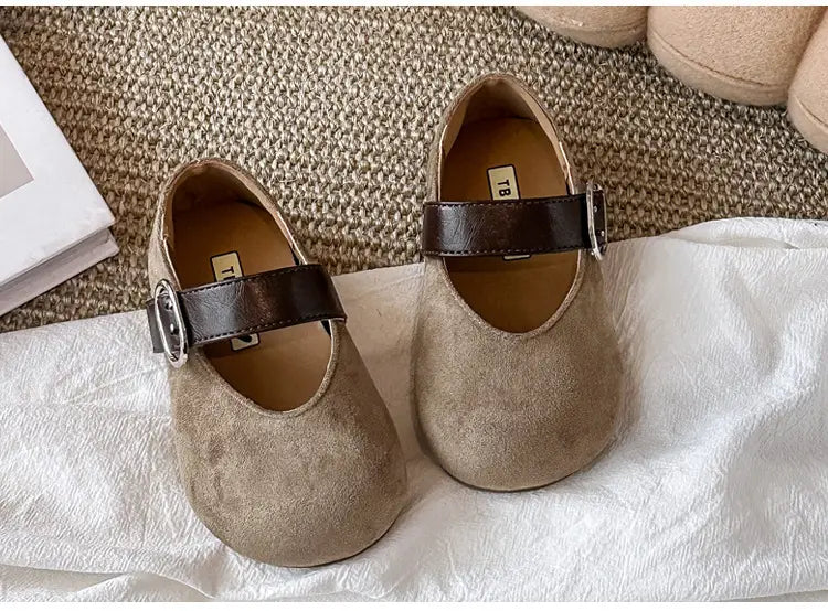 Beautiful Shoe’s Fashion Leopard Print Kid Shoe2026spring New Cute Girl Shoe Retro Princess Shoe Brand Girl Leather