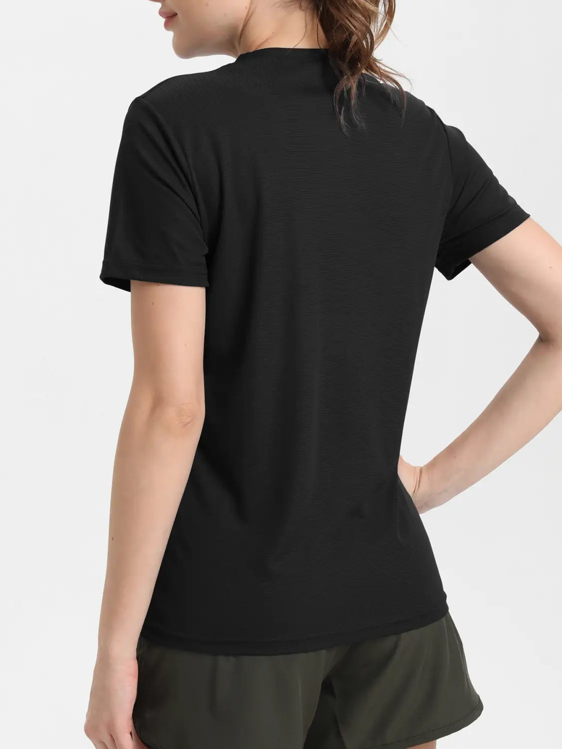 Women’s Solid Color Ultralight Quick Dry Sport T-Shirt,Breathable Lightweight,Running Gym Compression Shirt