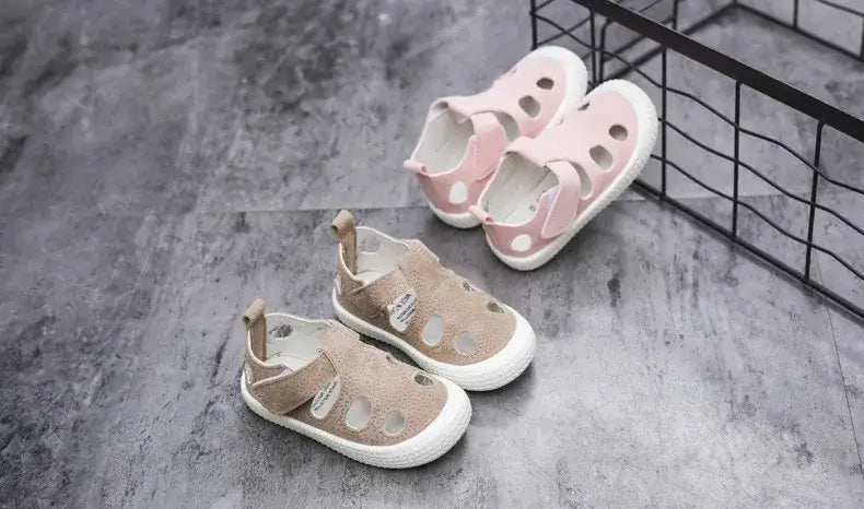 Beautiful Shoe’s Kids Half Sandals Boys Sports Casual Shoes Cut-outs Hollow Fashion 2024 New Spring Summer Toddlers