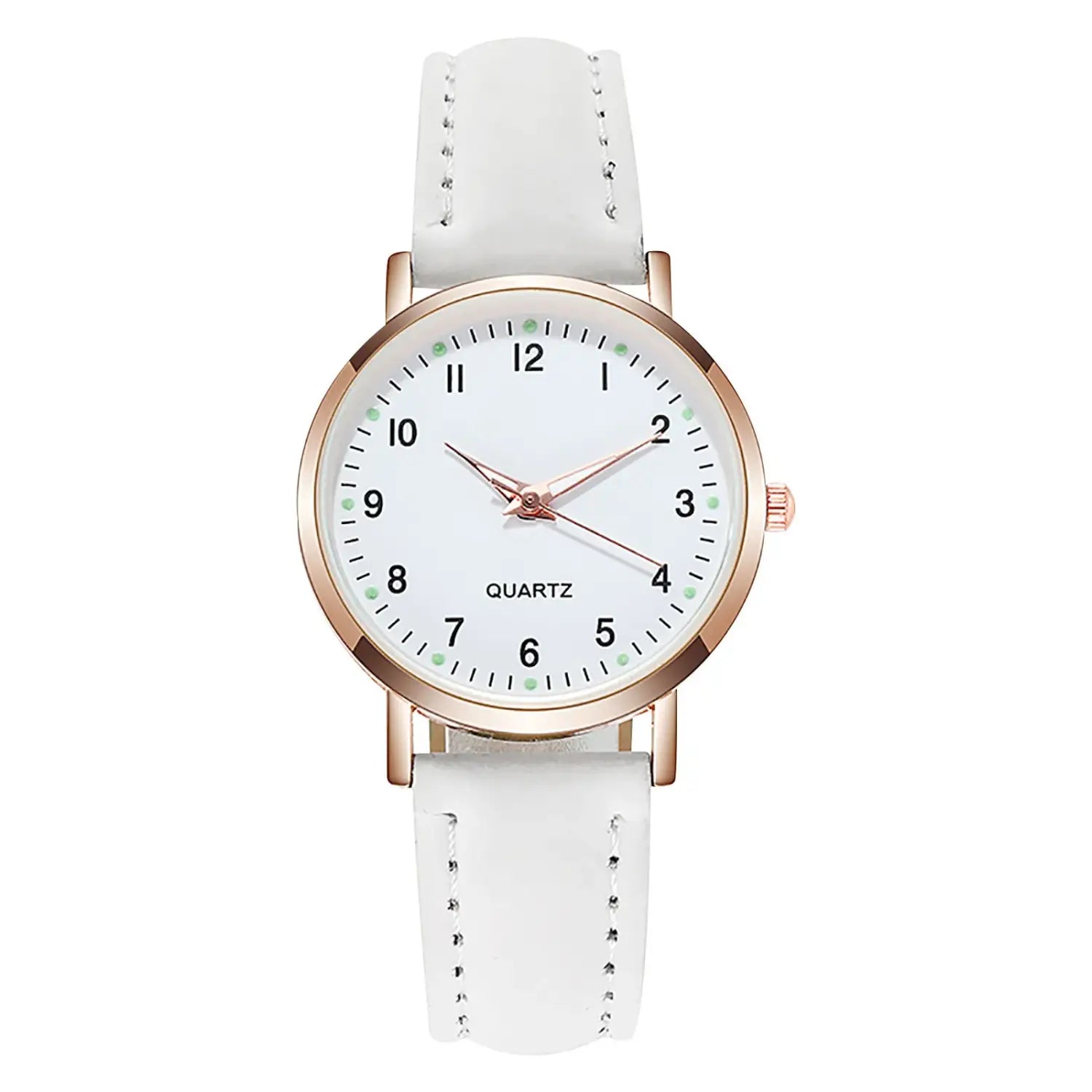 Montre Elegant Luminous Quartz Leather Watch for Women