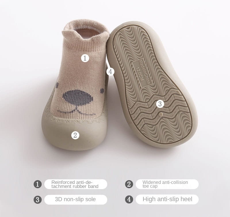 Beautiful Shoe’s Soft Rubber Sole Child Floor Sneaker Baby Socks Shoes Infant Cute Cartoon Kids Boy Shoes BeBe Booties