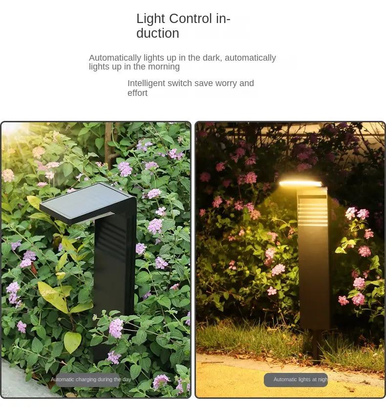 Solar Courtyard Lights Household Outdoor Landscape Lights Park Road Waterproof Lawn Lights Garden Floor Plug-in Lights