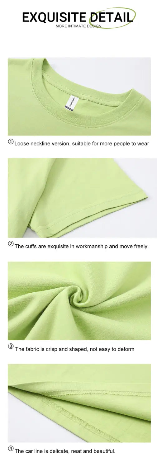 100% Cotton Solid Color T-Shirts Men Woman Short Sleeve Fashion Brand Trend Casual Soft Clothing Tees Breathable Summer