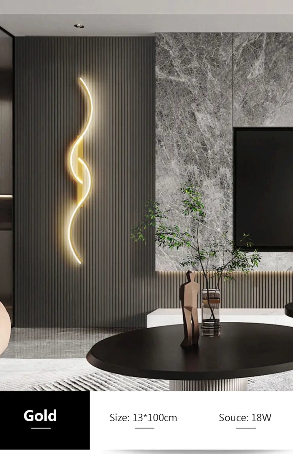 Modern LED Wall Lamp Minimalist Led Light Bedroom Bedside Long Strip Wall Sconces Living Room Home Indoor Lighting