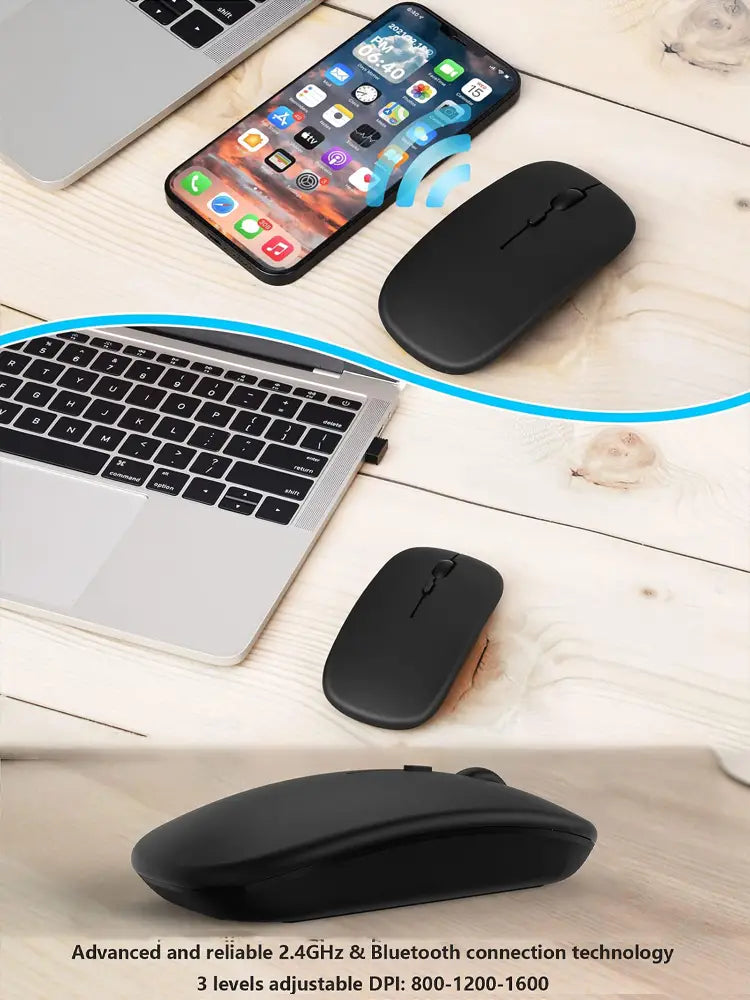 Silent Bluetooth Mouse Marcaron Computer Laptop Optical Mouse Wireless for iPad Samsung Xiaomi Lenovo Tablet Universal