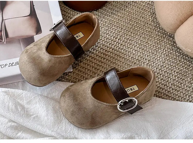 Beautiful Shoe’s Fashion Leopard Print Kid Shoe2026spring New Cute Girl Shoe Retro Princess Shoe Brand Girl Leather
