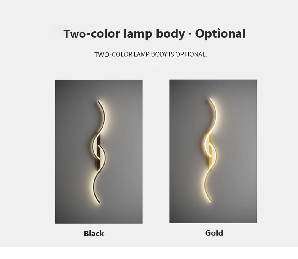 Modern LED Wall Lamp Minimalist Led Light Bedroom Bedside Long Strip Wall Sconces Living Room Home Indoor Lighting