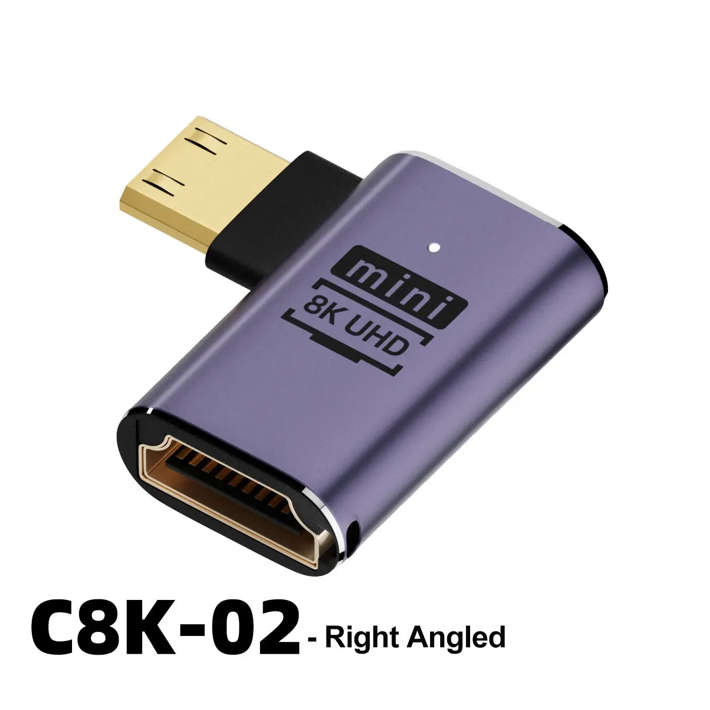 HDMI-Compatible Adapter 90 270 Degree Right Angle Male to Female Converter 8K HD Connector Mini / Micro HDMI-compatible