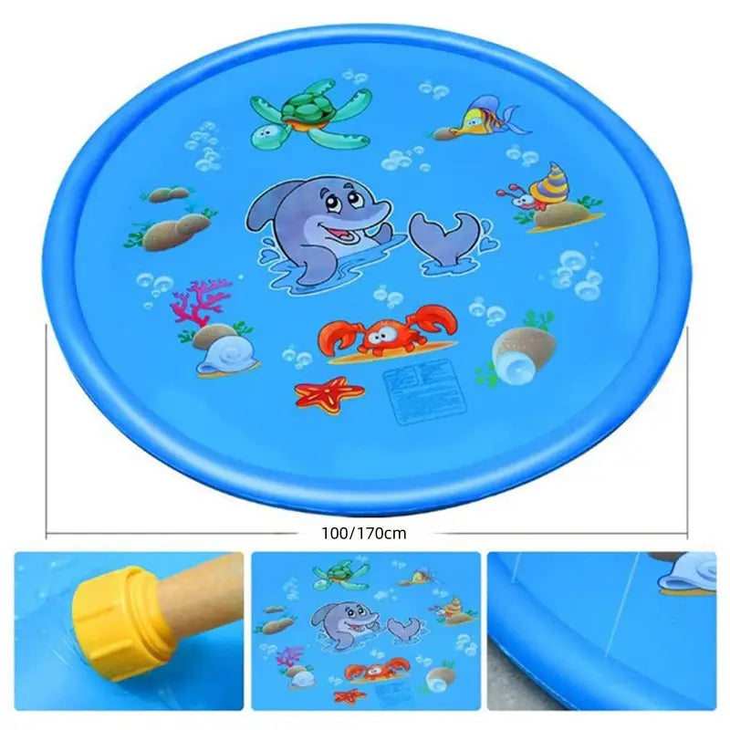 100/170cm Children Play Inflatable Water Sprinkler Pad Beach Spray Mat Outdoor Game Toy Lawn Swimming Pool Mat Kids Toys