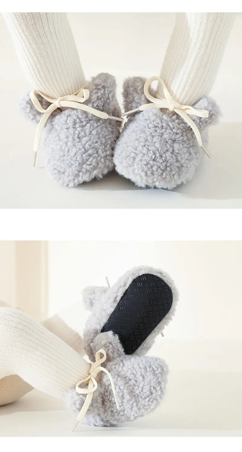 Beautiful Shoe’s Baby Shoes Winter Baby Boy Girl Booties Fluff Soft Toddler Shoes First Lamb Cashmere Anti-Slip Warm