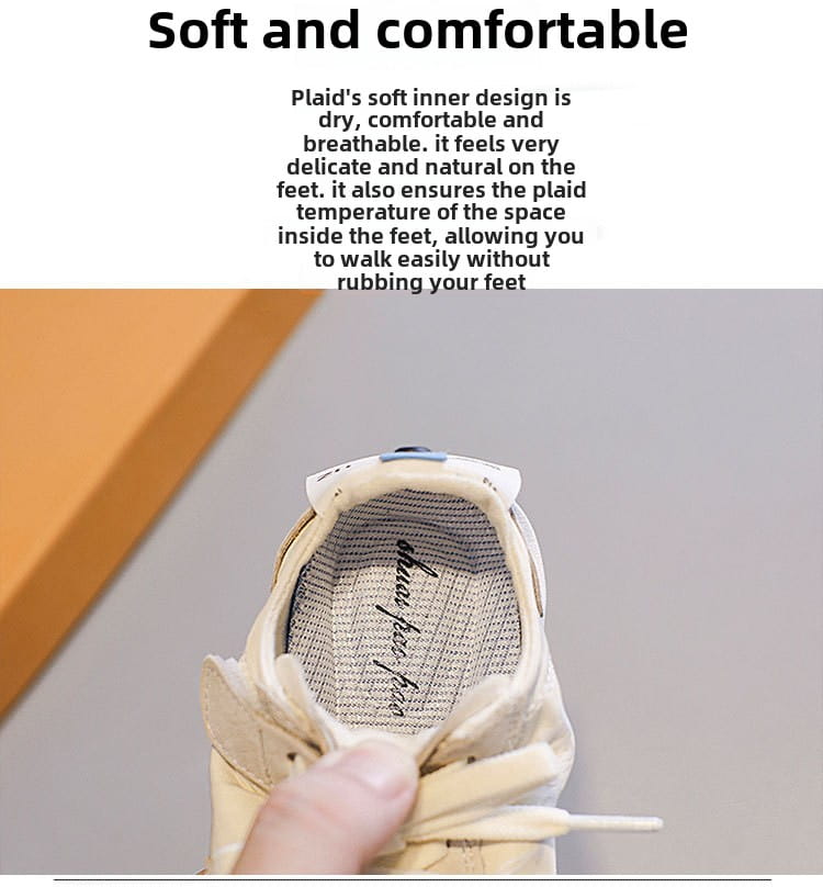 Beautiful Shoe’s Children Genuine Leather Sneakers Baby Quality Casual Shoes Boys Anti-slip Sport Shoes Girls Candy