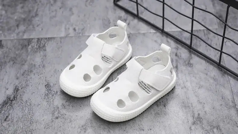 Beautiful Shoe’s Kids Half Sandals Boys Sports Casual Shoes Cut-outs Hollow Fashion 2024 New Spring Summer Toddlers
