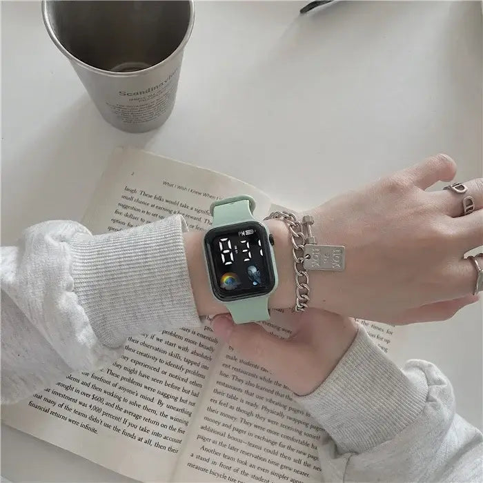 Digital LED Sports Wristwatch for Men and Women