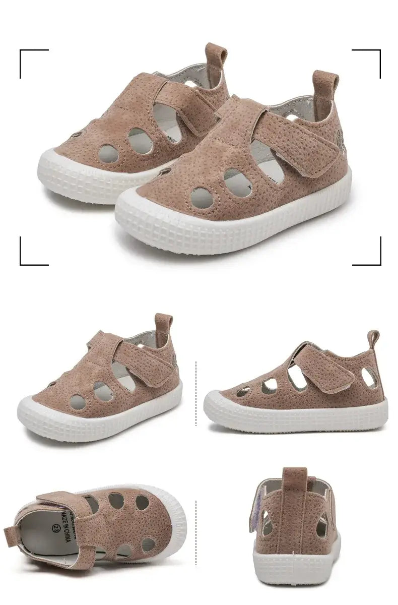 Beautiful Shoe’s Kids Half Sandals Boys Sports Casual Shoes Cut-outs Hollow Fashion 2024 New Spring Summer Toddlers