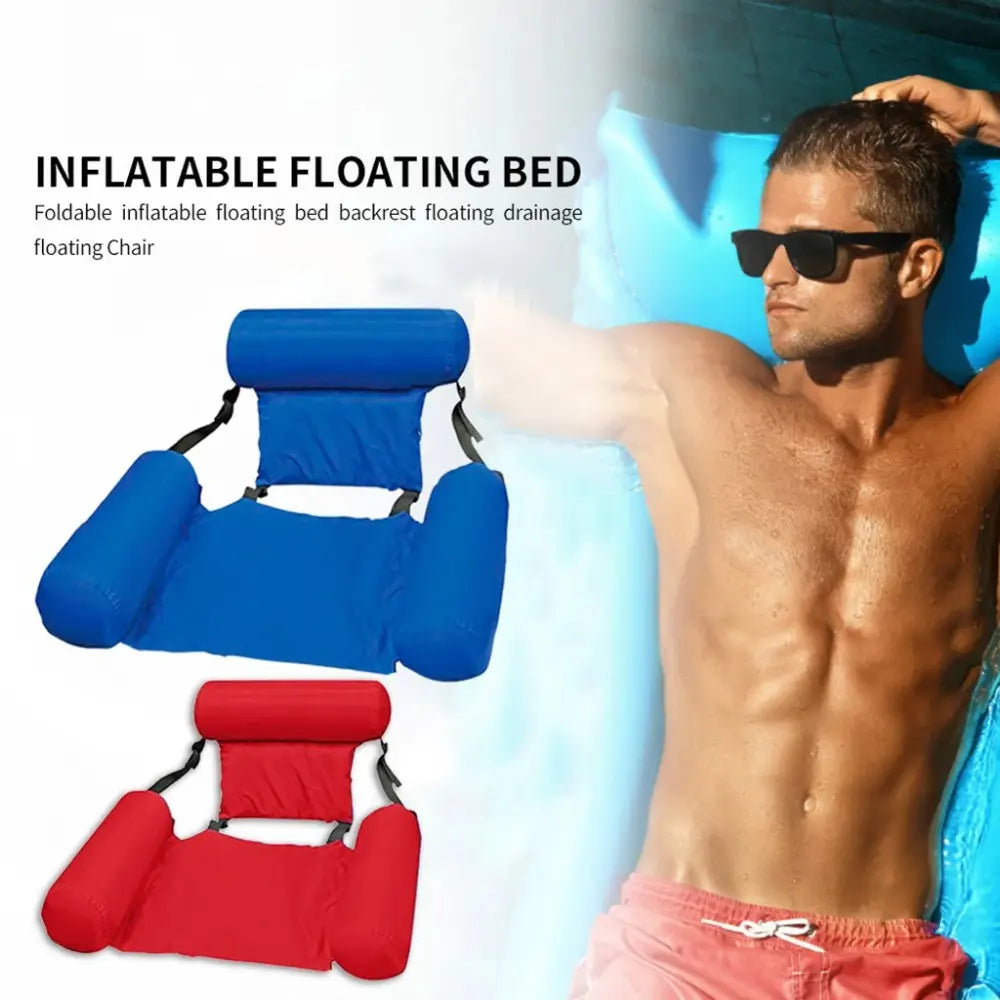 1Pc 100×120cm Inflatable Mattresses for Water Fun Swimming Pool Hammock Lounge Chairs Water Sports Pool Floats Beach