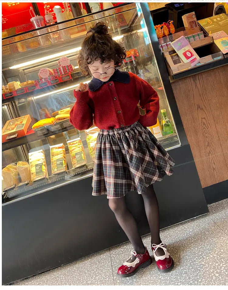 Beautiful Shoe’s Girls’ Small Patent Leather Shoes 2023 Spring Autumn New Korean Version Bowknot Princess Shoes Kids