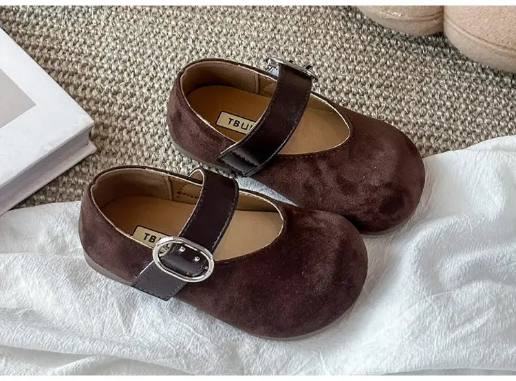 Beautiful Shoe’s Fashion Leopard Print Kid Shoe2026spring New Cute Girl Shoe Retro Princess Shoe Brand Girl Leather