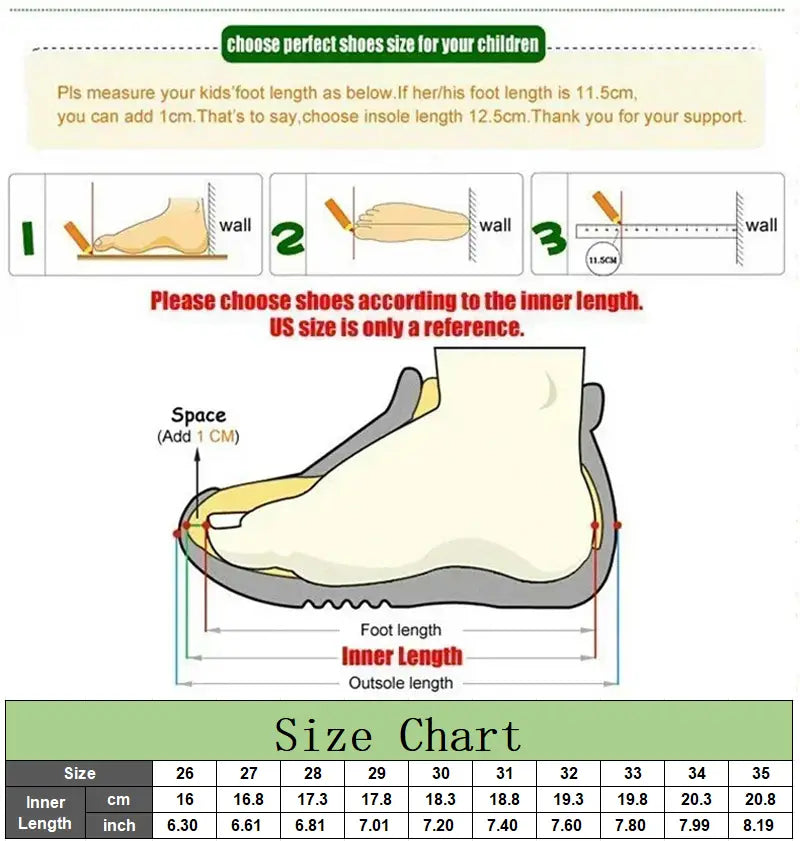 Beautiful Shoe’s Kids Casual Sport Shoes Boys Fashion Cartoon Print Training Shoes Children’s Anti-slip Sneakers