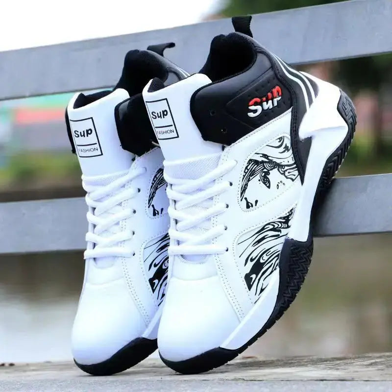 Beautiful Shoe’s New Anti-Slip Men’s Sneaker High Top Men’s Basketball Shoes Luxury Comfortable Running Shoes