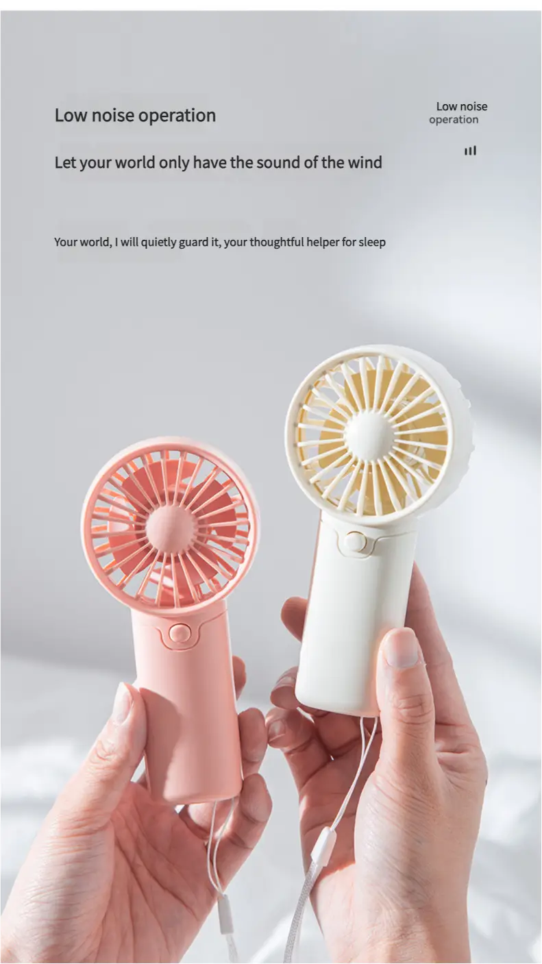 Portable Fan Convenient Creative Small Fan Pocket Hand-held Fan Lightweight AA Battery Handheld Mini Fan Air Coolers