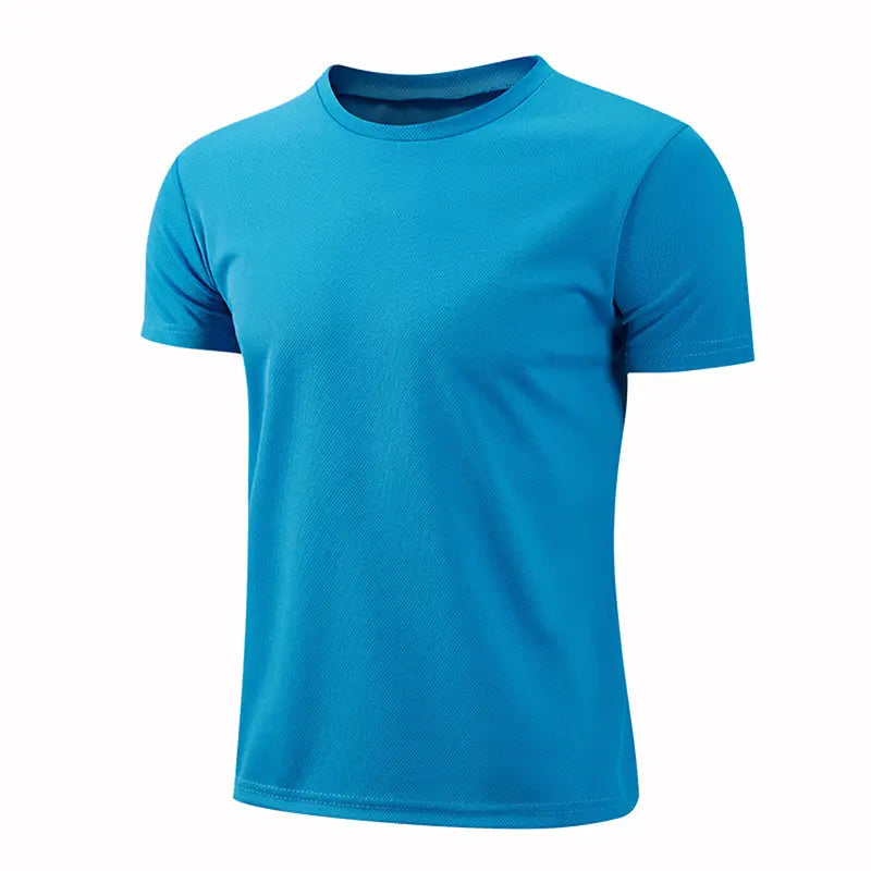 Men Women Quick Dry Short Sleeve Sport T Shirt Gym Jerseys Fitness Shirt Trainer Running T-Shirt Teenager Breathable