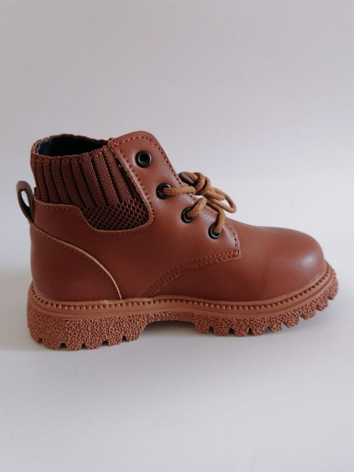 Beautiful Shoe’s Kids Leather Chelsea Boots Waterproof Children Sneakers Beige Toddler Snow Boots Girl Winter Shoe Boy