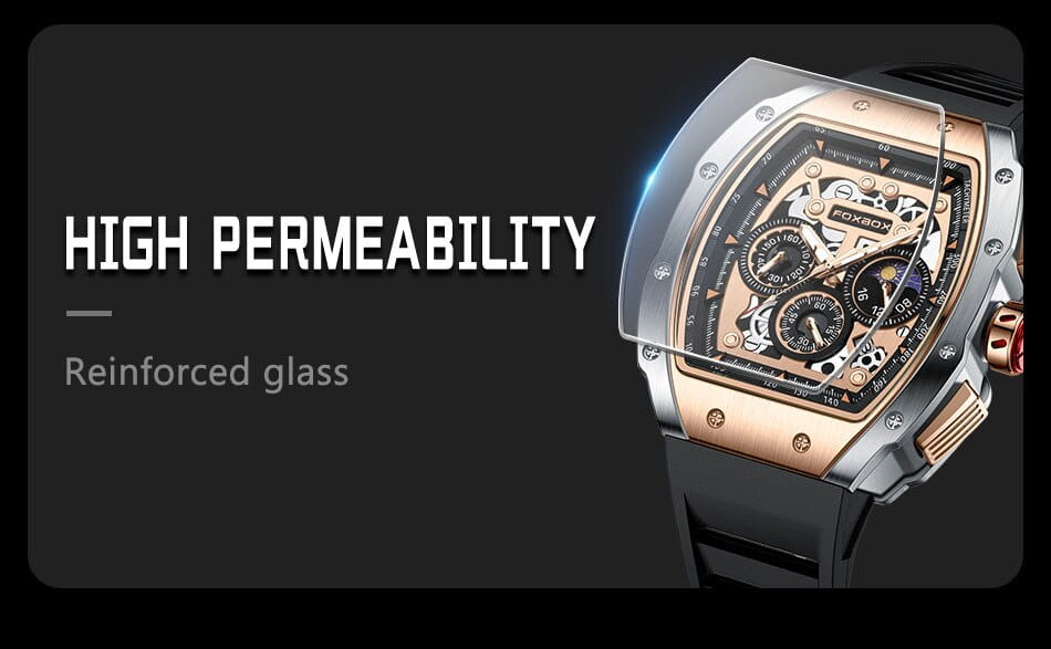 Montre Waterproof Luminous Quartz Sport Watch with Comfortable Silicone Band