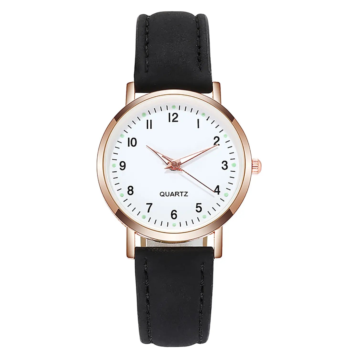 Montre Elegant Luminous Quartz Leather Watch for Women