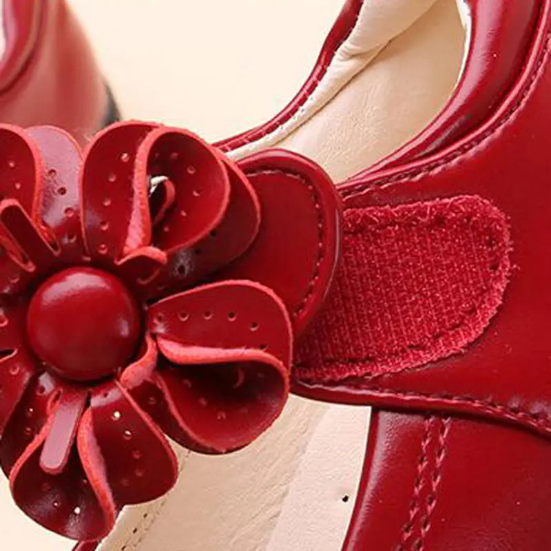 Beautiful Shoe’s Girls Shoes PU Leather Spring Autumn Kids Shoes for Girl Children Princess School Shoes Flower