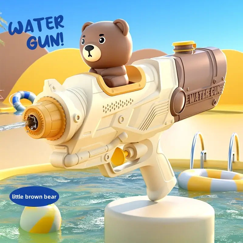 Cartoon style cute and fun single nozzle water gun cute and fun little ducks and bears very suitable for outdoor beach