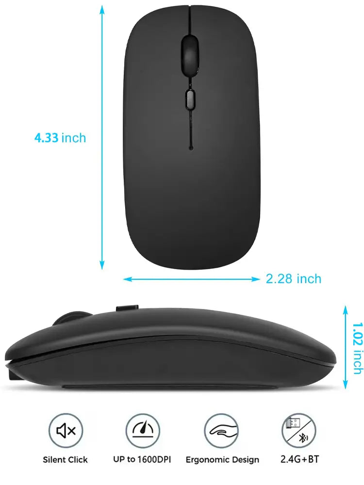 Silent Bluetooth Mouse Marcaron Computer Laptop Optical Mouse Wireless for iPad Samsung Xiaomi Lenovo Tablet Universal