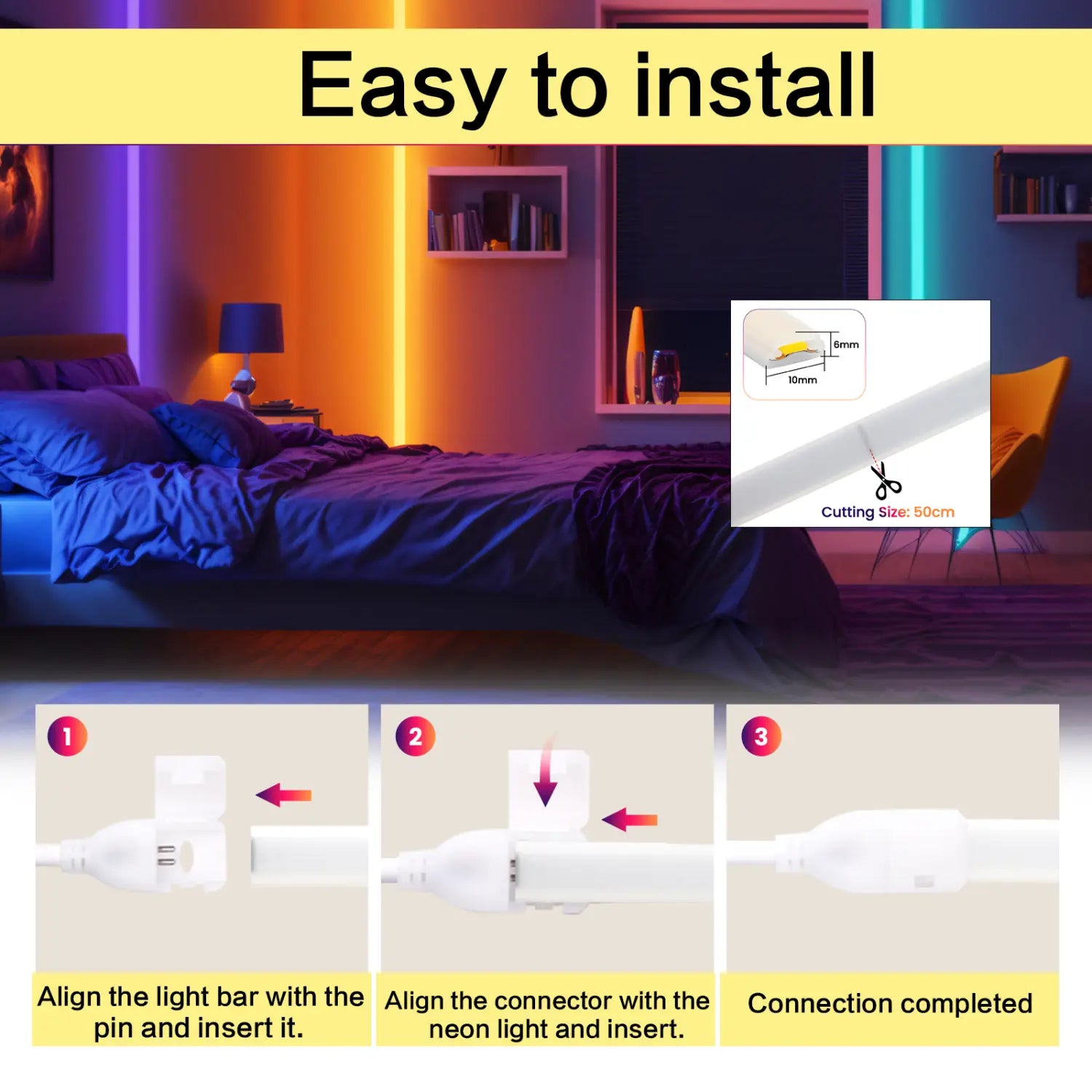 220V Dimmable COB LED Neon Strip Light With Switch/Dimmer Plug Waterproof 288Leds/M High Quality Neon Strip Garden Home