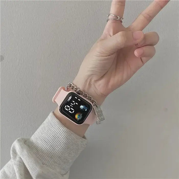 Digital LED Sports Wristwatch for Men and Women