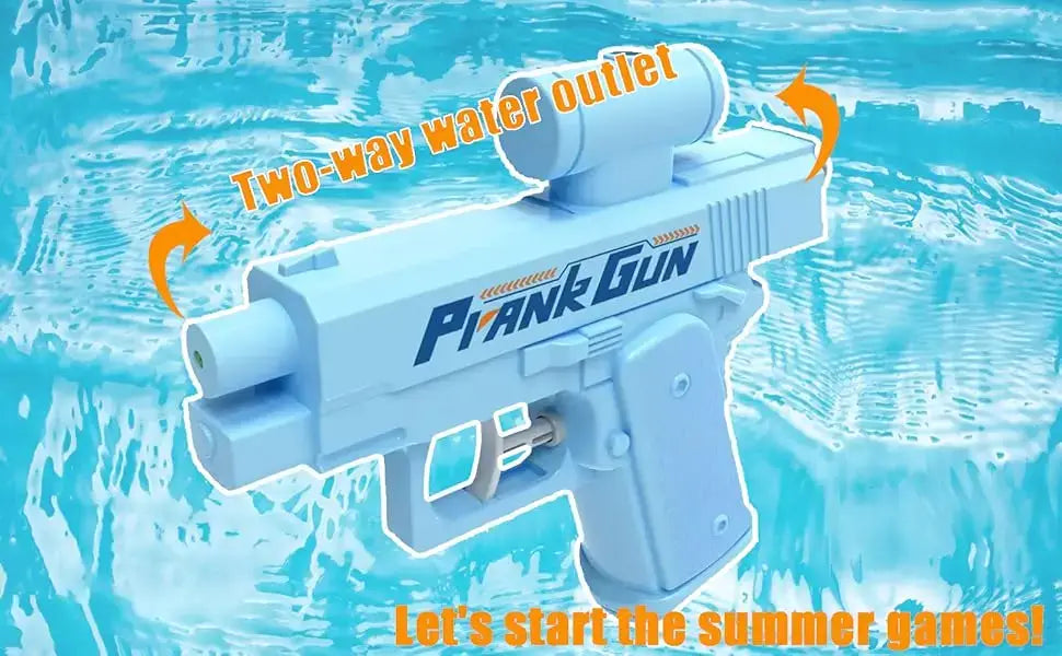 Prank Water Gun 2 Way Non Electric Pistol High-pressure Two Sided Automatic Shooting Water Beach Toy Gun For kid