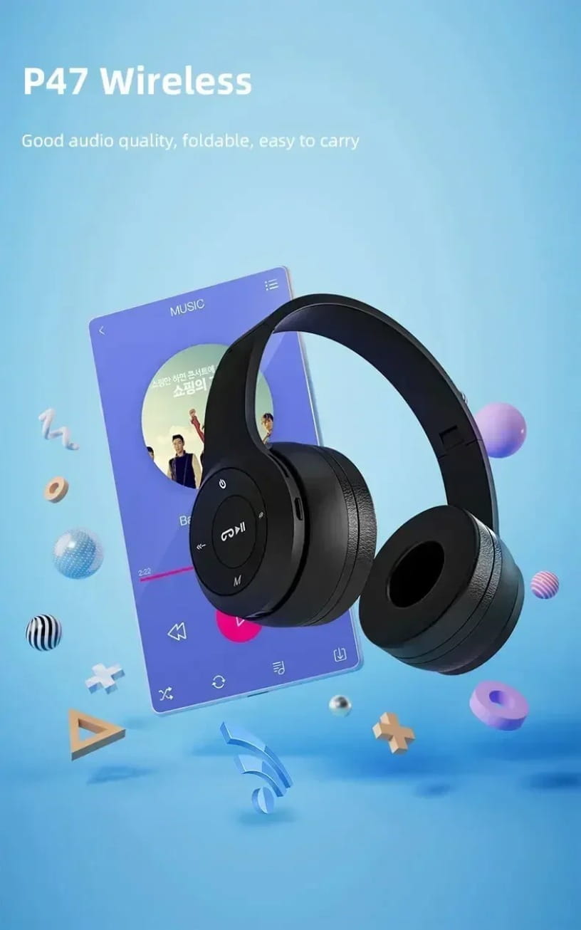 Multifunctional Portable Foldable Headmounted Wireless Bluetooth 5.0 Headset For Bluetooth connection TF Card Wired