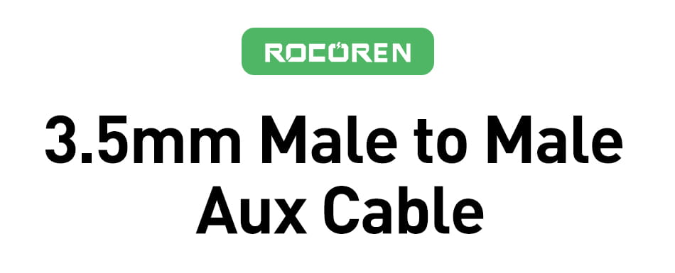Rocoren Audio Cable 3.5 mm Jack Male to Male Aux Cable For Phone Headphone Car MP3 Speaker Computer 3.5mm Jack Aux Wire