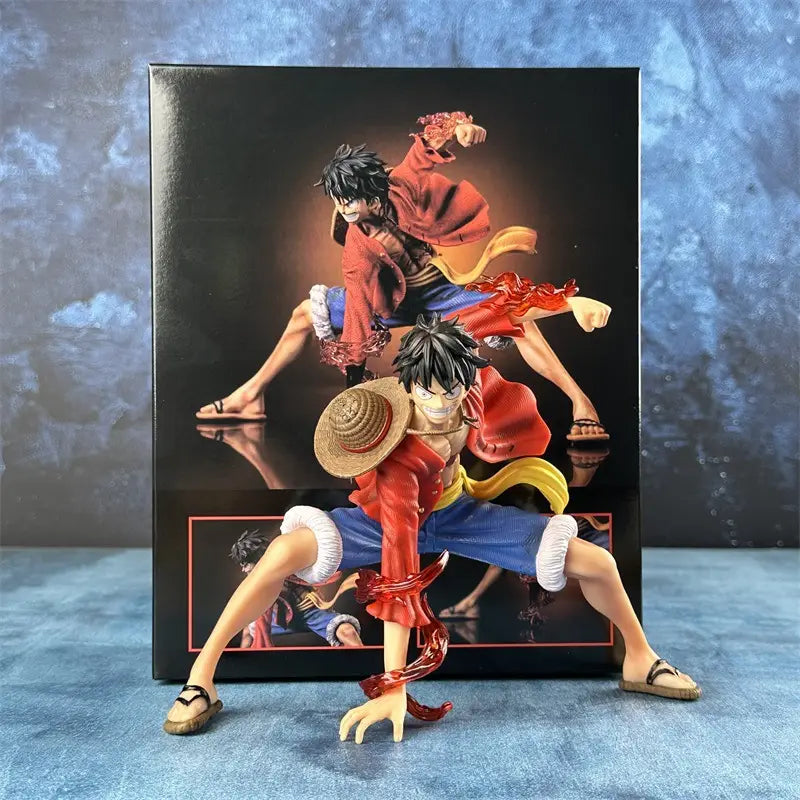 18cm One Piece Monkey D. Luffy Luffy Figures Battle Style Action Figures Anime Collection PVC Model Doll Toys Kid