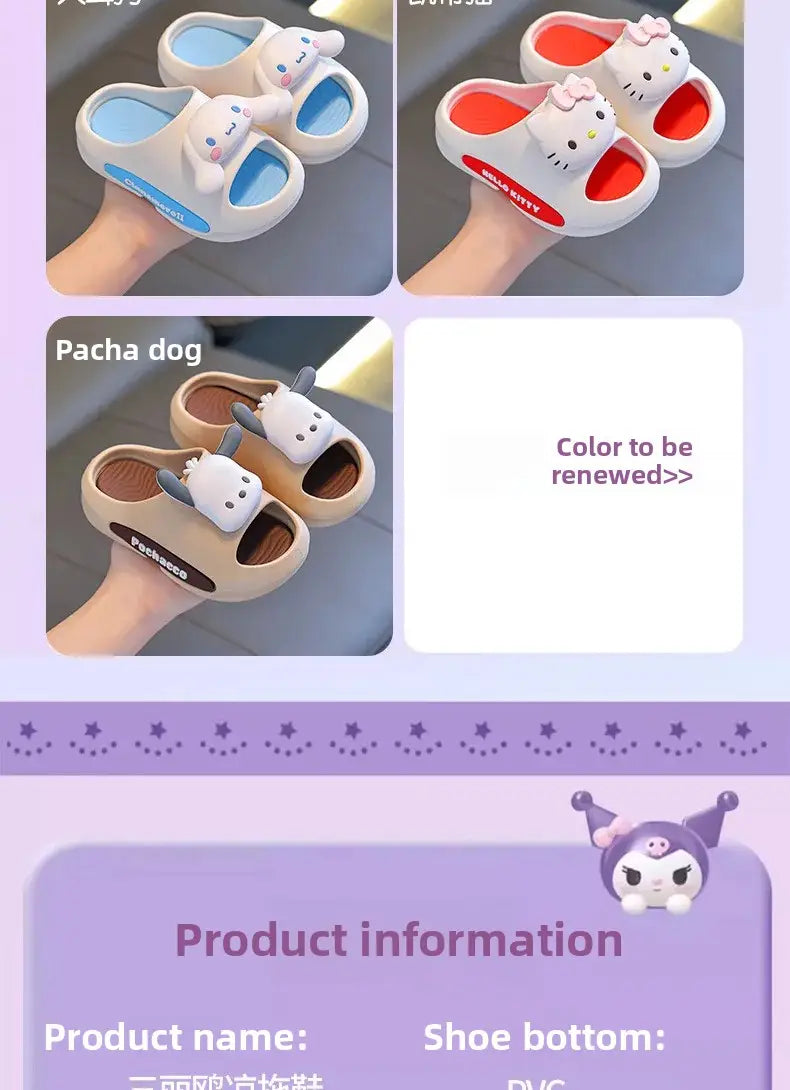Beautiful Shoe’s 2026 Summer Girls’ Sandals 2026 New style Non slip Indoor Bathing Slippers for Children at Home