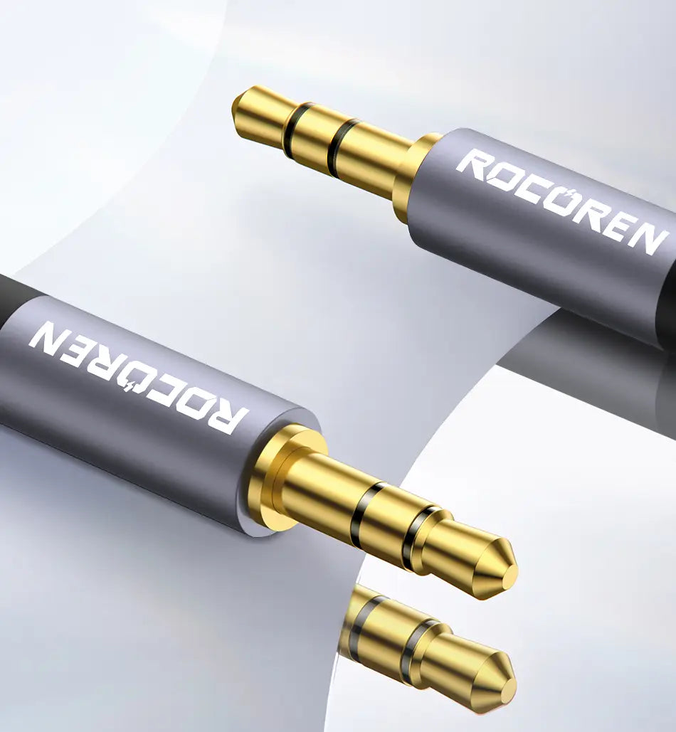 Rocoren Audio Cable 3.5 mm Jack Male to Male Aux Cable For Phone Headphone Car MP3 Speaker Computer 3.5mm Jack Aux Wire