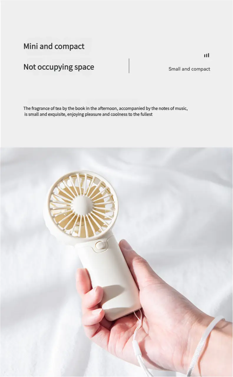 Portable Fan Convenient Creative Small Fan Pocket Hand-held Fan Lightweight AA Battery Handheld Mini Fan Air Coolers