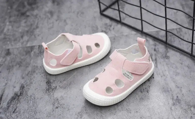 Beautiful Shoe’s Kids Half Sandals Boys Sports Casual Shoes Cut-outs Hollow Fashion 2024 New Spring Summer Toddlers