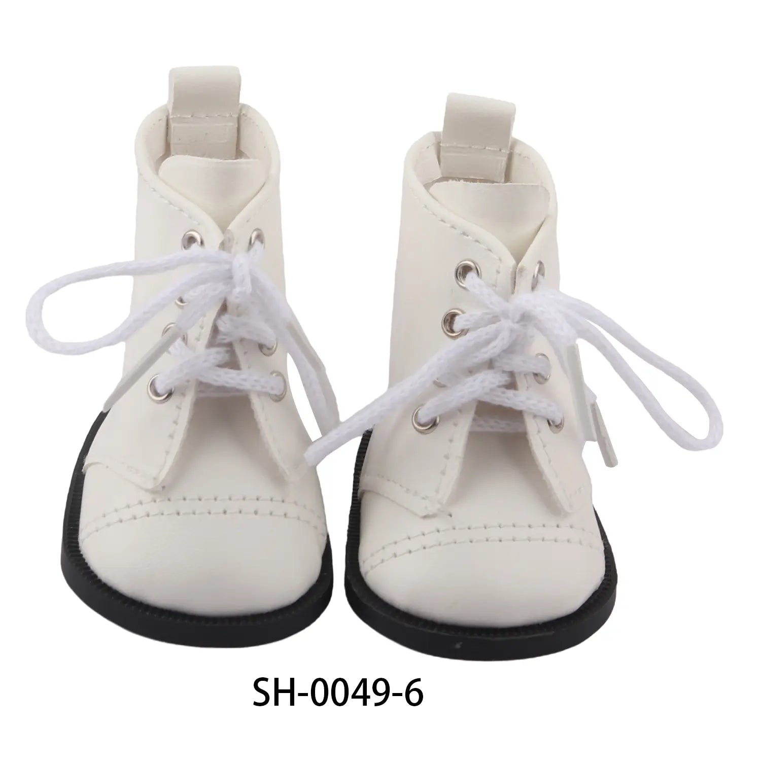 Beautiful Shoe’s 7 Cm Lace-up Leather Horse Riding Boots Fashion Doll Shoes For 18 inch American And 43Cm Baby New Born