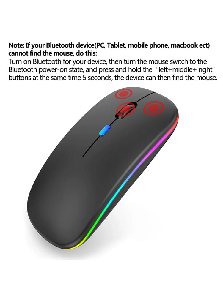 Silent Bluetooth Mouse Marcaron Computer Laptop Optical Mouse Wireless for iPad Samsung Xiaomi Lenovo Tablet Universal