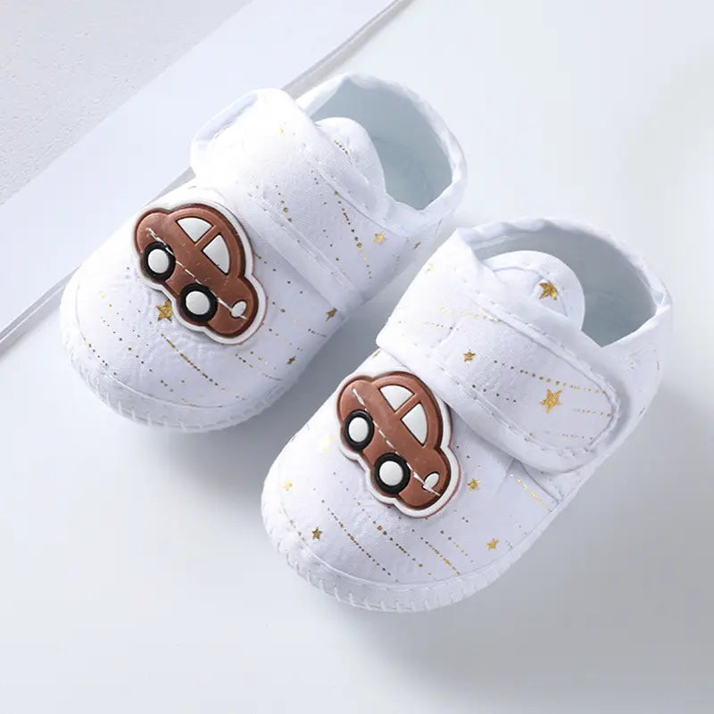 Beautiful Shoe’s Newborn Baby Boy Girls Shoes Spring Autumn Lovely Floral Embroidery Anti-Slip Sneaker Crib Shoes Soft