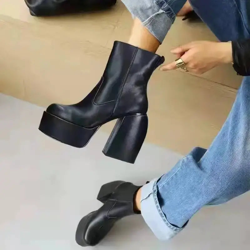 Beautiful Shoe’s Autumn Winter Womens Boots Punk Over The Knee Boots Platform Shoes for Women 2025 Sexy Ladies High