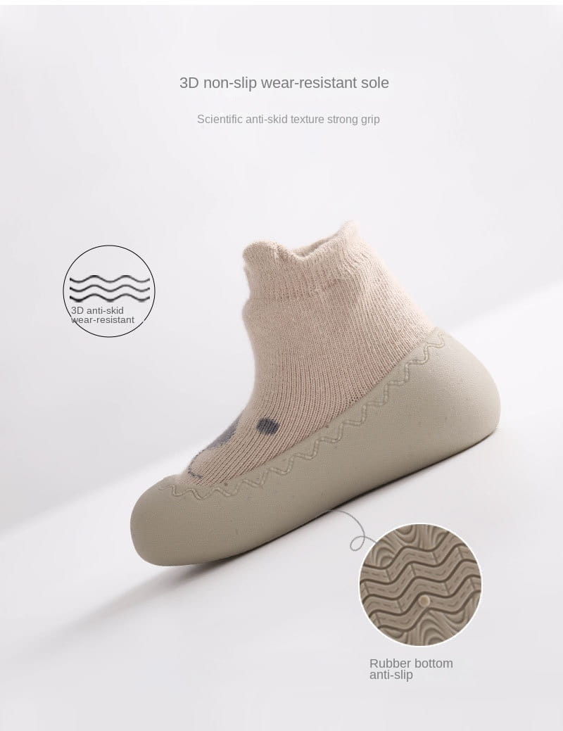 Beautiful Shoe’s Soft Rubber Sole Child Floor Sneaker Baby Socks Shoes Infant Cute Cartoon Kids Boy Shoes BeBe Booties