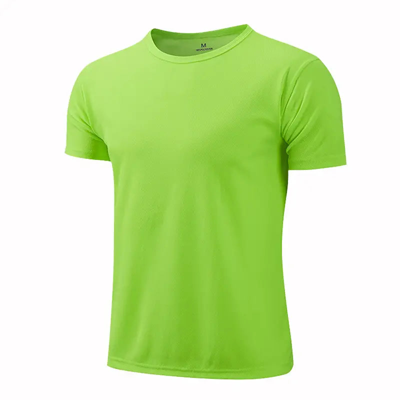 Men Women Quick Dry Short Sleeve Sport T Shirt Gym Jerseys Fitness Shirt Trainer Running T-Shirt Teenager Breathable