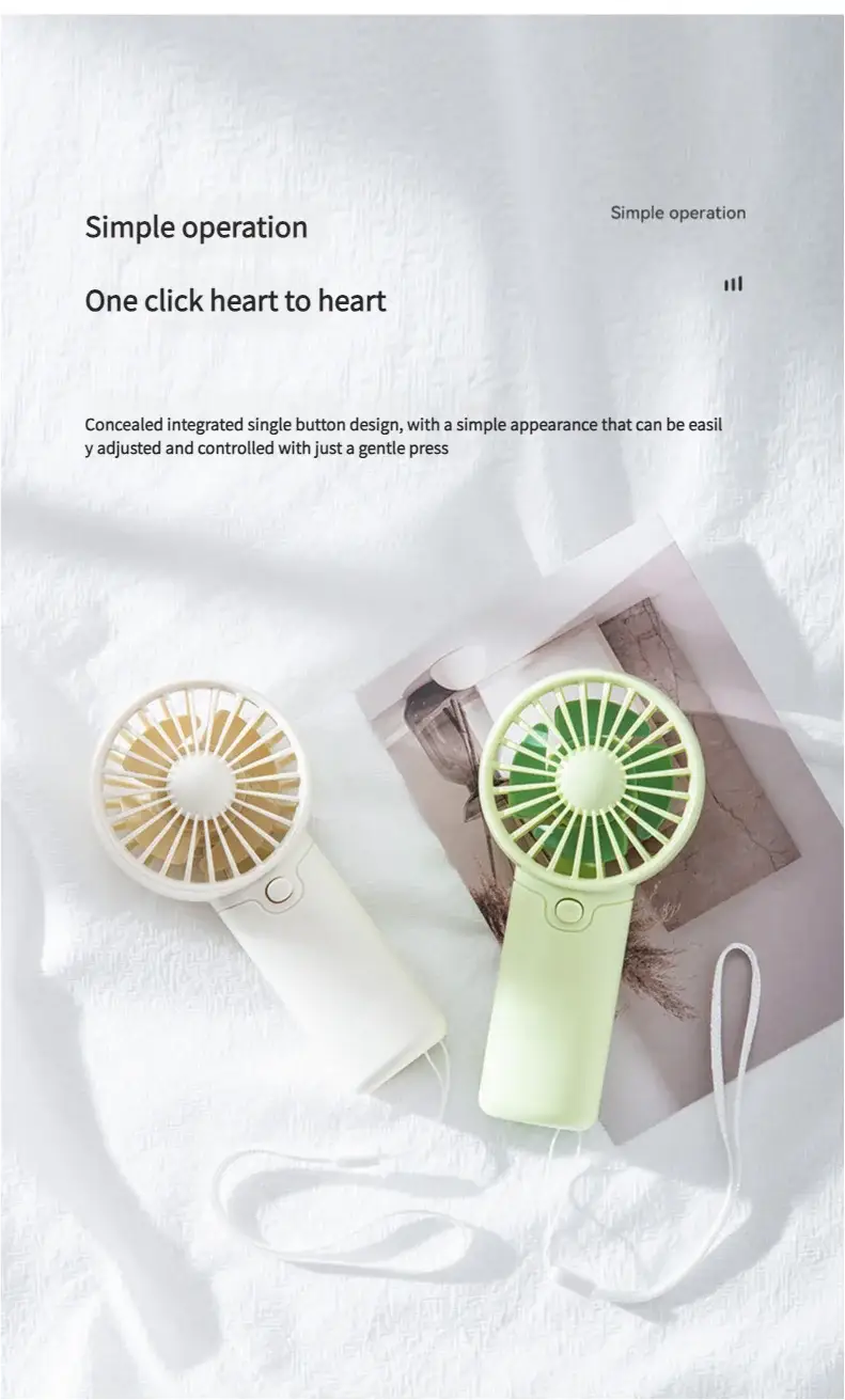 Portable Fan Convenient Creative Small Fan Pocket Hand-held Fan Lightweight AA Battery Handheld Mini Fan Air Coolers
