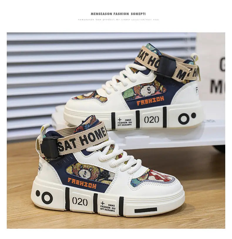 Beautiful Shoe’s New Classic Leather Shoes Kids Shoes Girls Sneakers Boys Shoes Fashion Casual Running Sneakers Walking