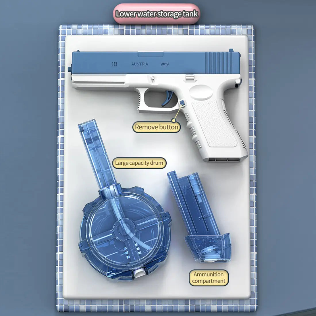 Electric Water Gun Water Spray Toys Bursts Children’s High-pressure Strong Charging Energy Water Automatic Children’s